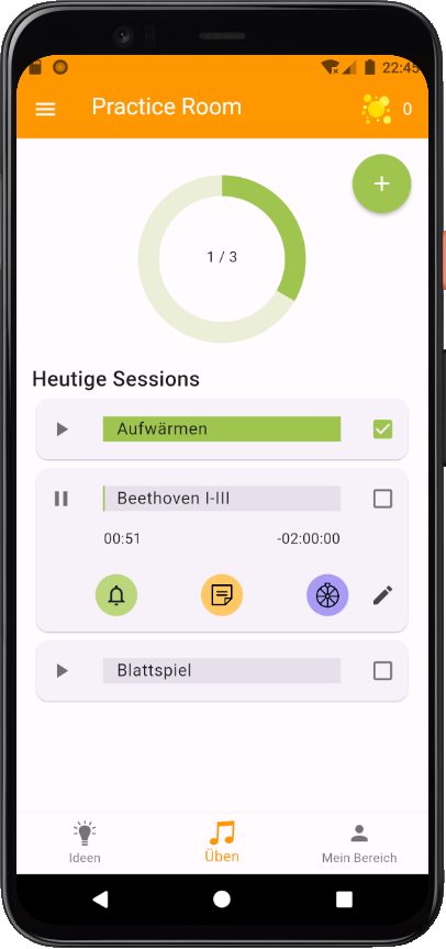 App Screenshot Pläne